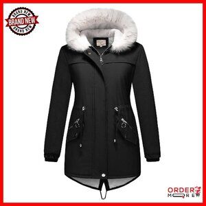 Warm Sherpa Fleece Long Parka Hooded Winter Coat Women's Jacket